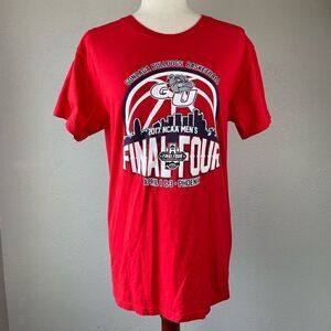 Gonzaga Bulldogs 2017 Final Four T-Shirt Size M EUC